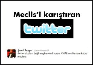 Meclis e karıştıran Tweet